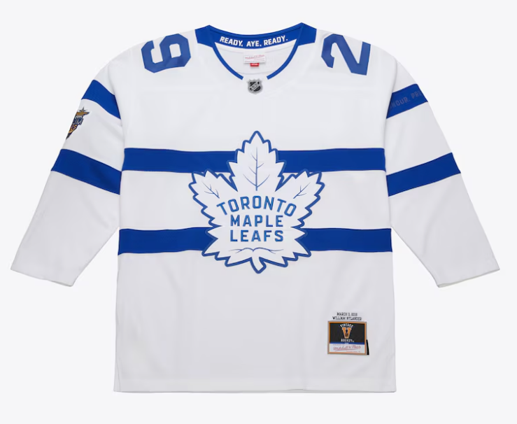 Men's William Nylander White Toronto Maple Leafs 2018 NHL Stadium Series Game Jersey