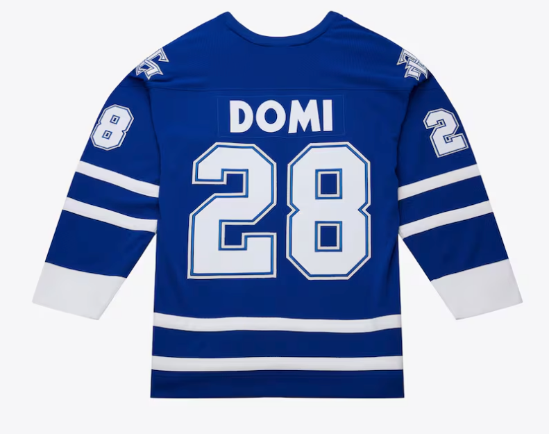 Men's Tie Domi Blue Toronto Maple Leafs 2000/01 Power Play Jersey By Mitchell & Ness