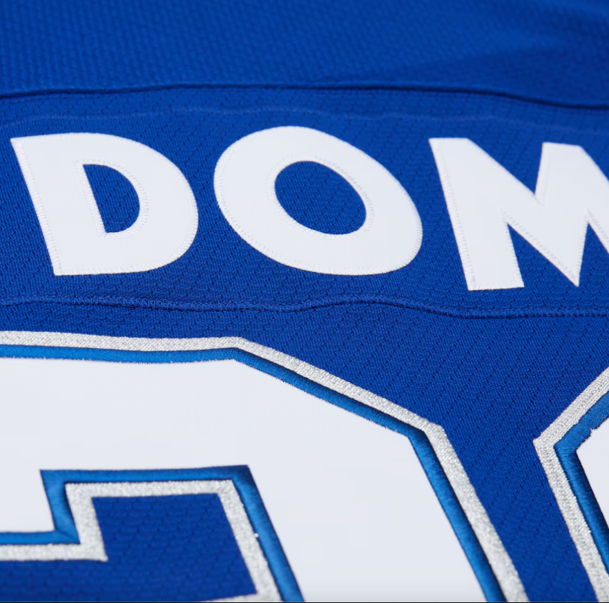 Men's Tie Domi Blue Toronto Maple Leafs 2000/01 Power Play Jersey By Mitchell & Ness