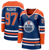 Women's Fanatics Connor McDavid Royal Edmonton Oilers Home Premier Breakaway Player Jersey