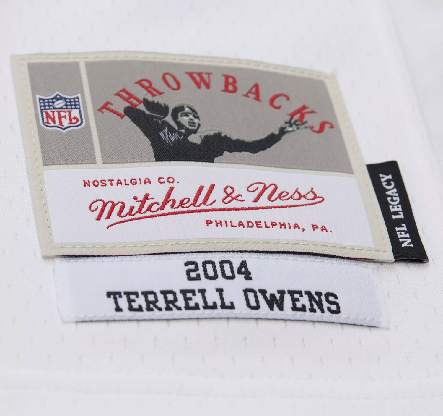 Men's Terrell Owens Philadelphia Eagles 2004 White Mitchell & Ness Legacy Jersey