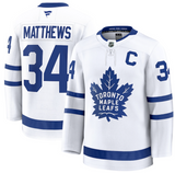 Men's Toronto Maple Leafs Fanatics White Away Premium Player Jersey - Auston Matthews