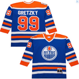 Wayne Gretzky Edmonton Oilers Mitchell & Ness 1979/80 Power Play Throwback Jersey - Royal