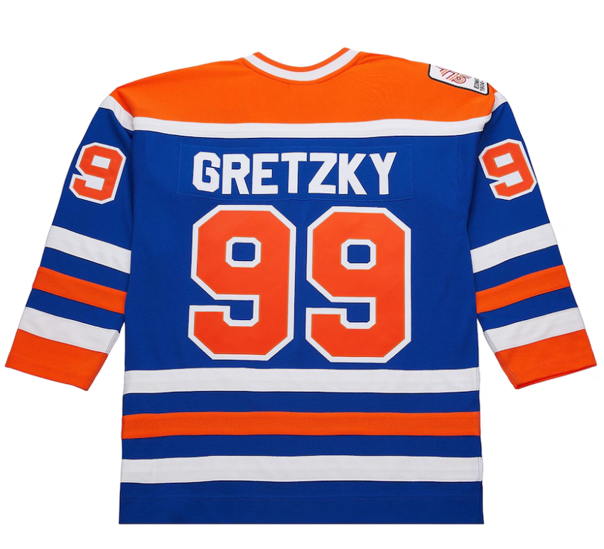 Wayne Gretzky Edmonton Oilers Mitchell & Ness 1979/80 Power Play Throwback Jersey - Royal