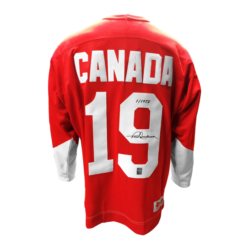 Paul Henderson Team Canada 50th Anniversary Limited Edition Autographed 1972 Summit Series Hockey Jersey - Red