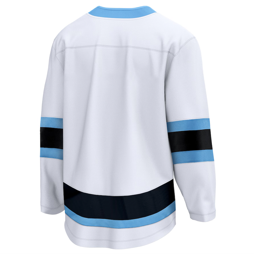 Men's Fanatics White Utah Hockey Club Breakaway Away White Blank Player Jersey