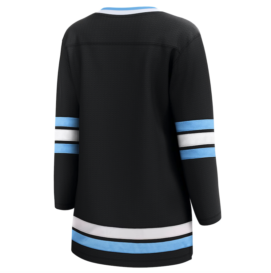 Women's Fanatics Utah Hockey Club Breakaway Home Black Blank Player Hockey Jersey