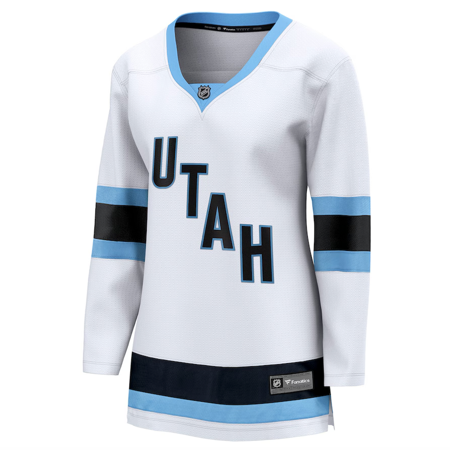 Women's Fanatics Utah Hockey Club Breakaway Away White Blank Player Hockey Jersey