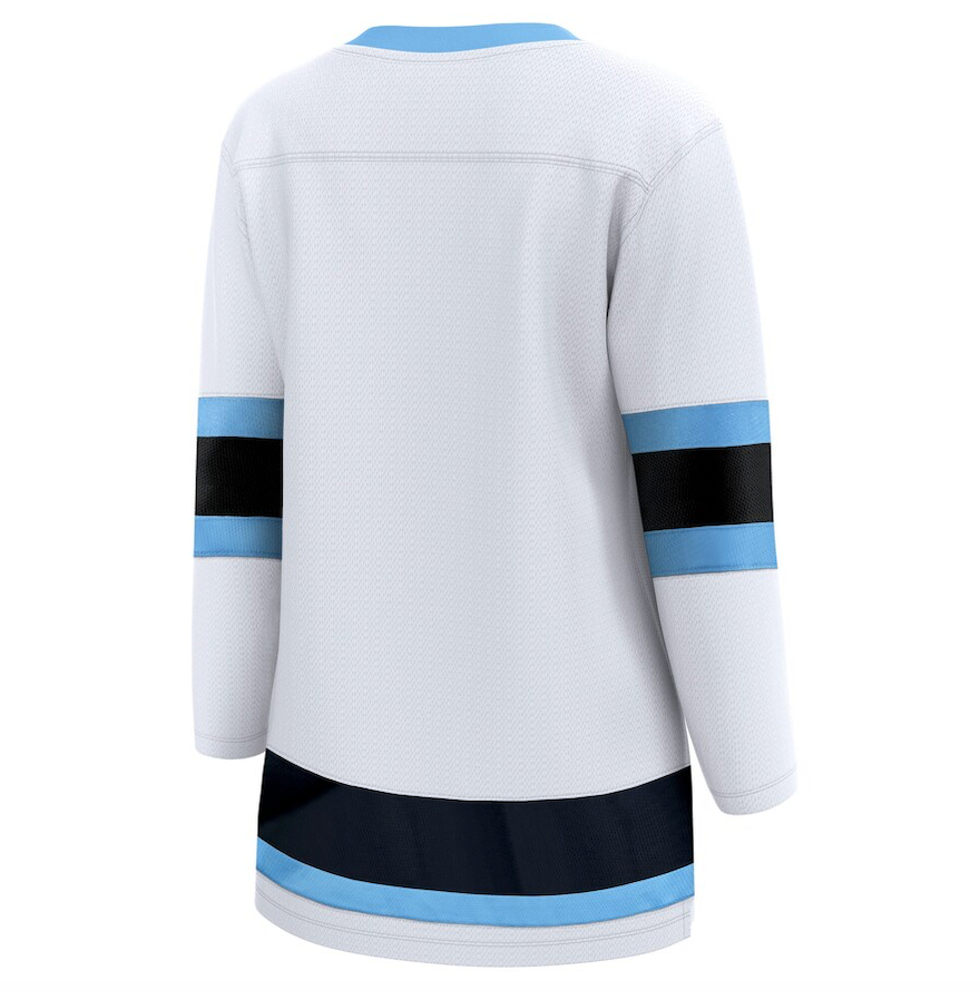 Women's Fanatics Utah Hockey Club Breakaway Away White Blank Player Hockey Jersey