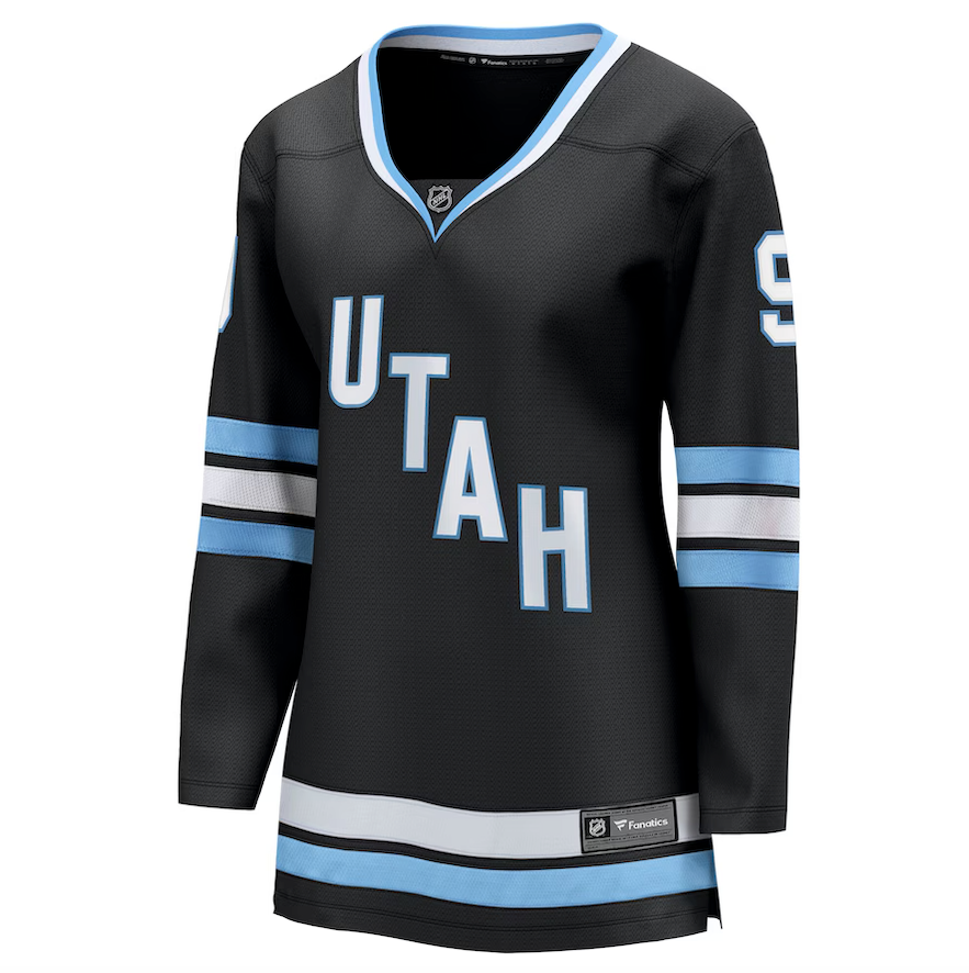 Women's Fanatics Utah Hockey Club Breakaway Home Black Clayton Keller Hockey Jersey