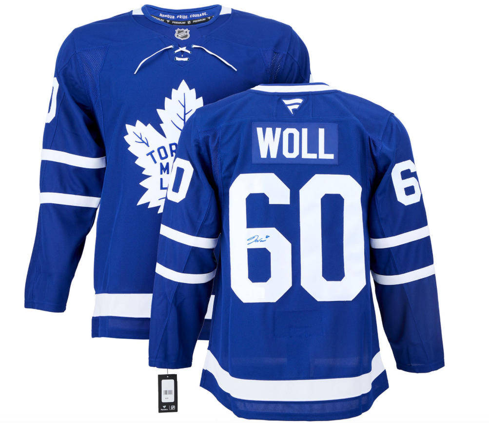 Joseph Woll Signed Toronto Maple Leafs Fanatics NHL Hockey Jersey - With COA & Hologram