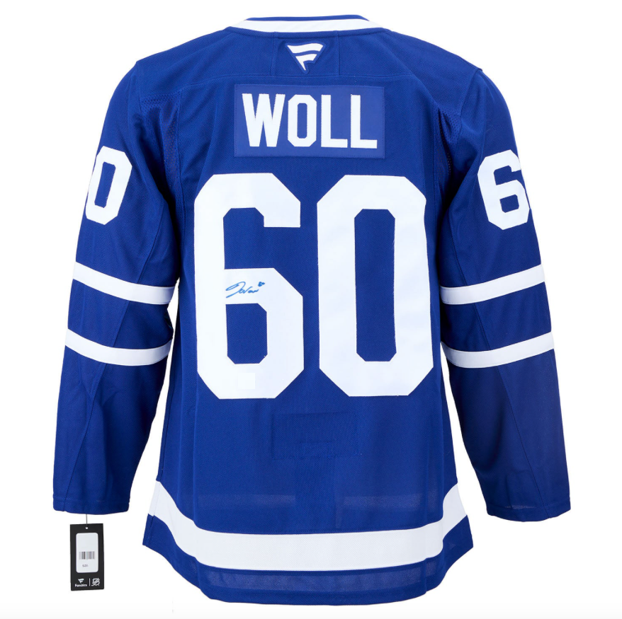 Joseph Woll Signed Toronto Maple Leafs Fanatics NHL Hockey Jersey - With COA & Hologram
