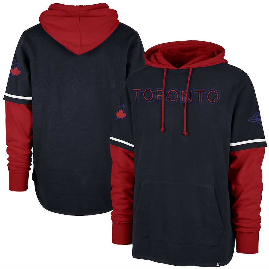 Men's Toronto Blue Jays '47 Navy City Connect Trifecta Shortstop Pullover Hoodie