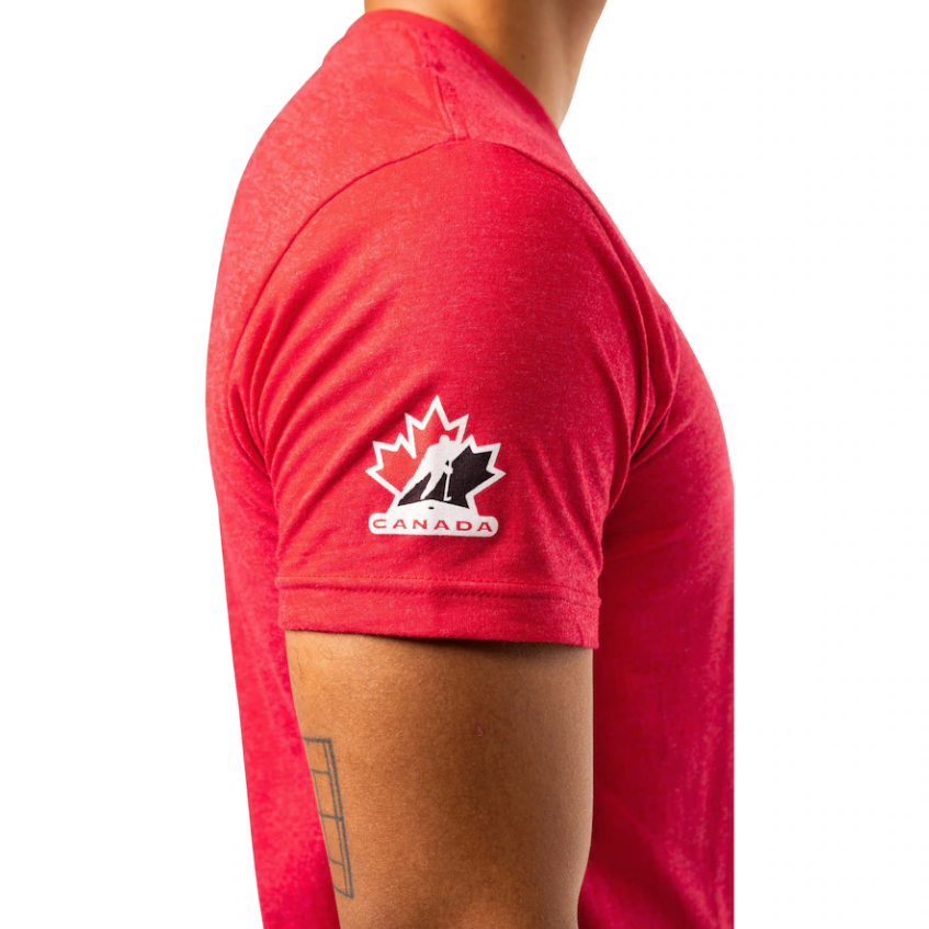 Unisex Red Hockey Canada Team Canada Graphic T-Shirt By Bauer