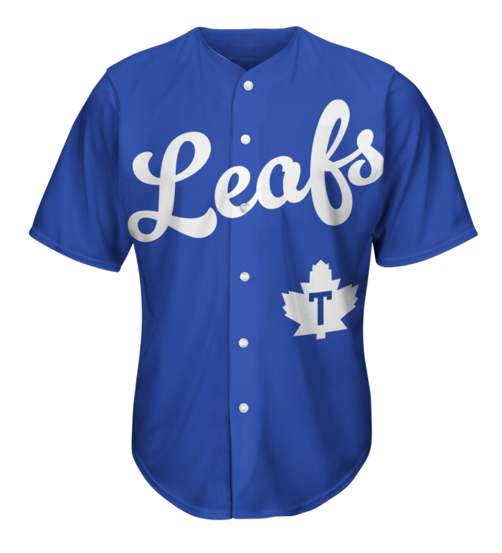 Men's IBL InterCounty Baseball League Toronto Maple Leafs New Era Royal Blue Jersey
