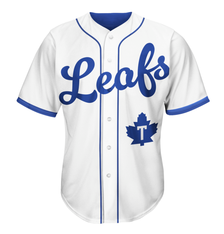Men's IBL InterCounty Baseball League Toronto Maple Leafs New Era White Jersey