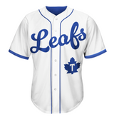 Men's IBL InterCounty Baseball League Toronto Maple Leafs New Era White Jersey