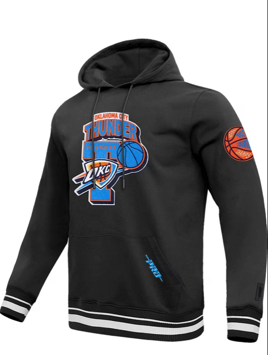 Men's Pro Standard Oklahoma City Thunder Black 2025 Finals Champions Hooded Sweatshirt