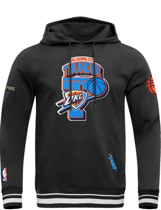 Men's Pro Standard Oklahoma City Thunder Black 2025 Finals Champions Hooded Sweatshirt