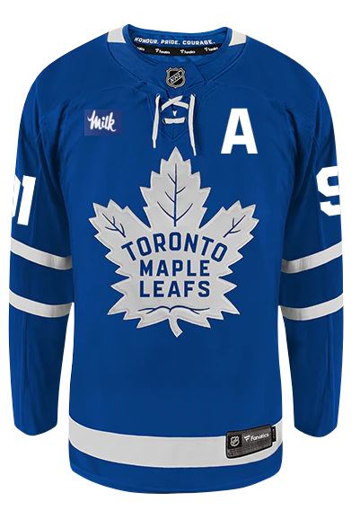 Men's Toronto Maple Leafs John Tavares Fanatics With MILK Branded Blue Home Breakaway – Player Jersey