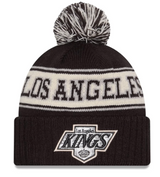 Men's Los Angeles Kings NHL New Era Black Retro Chill Knit Pom Hat