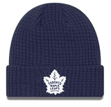 Men's Toronto Maple Leafs Primary Logo NHL New Era Waffle Knit Beanie Toque
