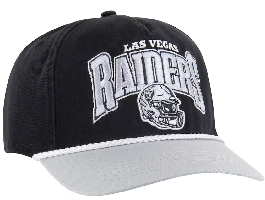 Men's Las Vegas Raiders NFL 47 Brand Black Palermo Hitch Snapback Hat
