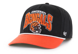 Men's Cincinnati Bengals NFL 47 Brand Black Palermo Hitch Snapback Hat