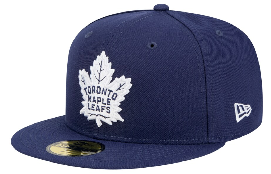 Men's Toronto Maple Leafs NHL Hockey New Era Core 59FIFTY Fitted Hat - Navy
