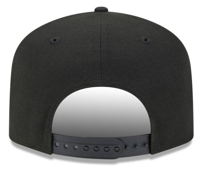 Men’s Chicago Blackhawks New Era Script 9FIFTY A-Frame Snapback Adjustable Hat – Black