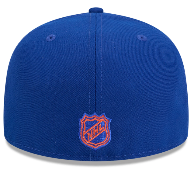 Men's Edmonton Oilers NHL Hockey New Era Core 59FIFTY Fitted Hat - Royal