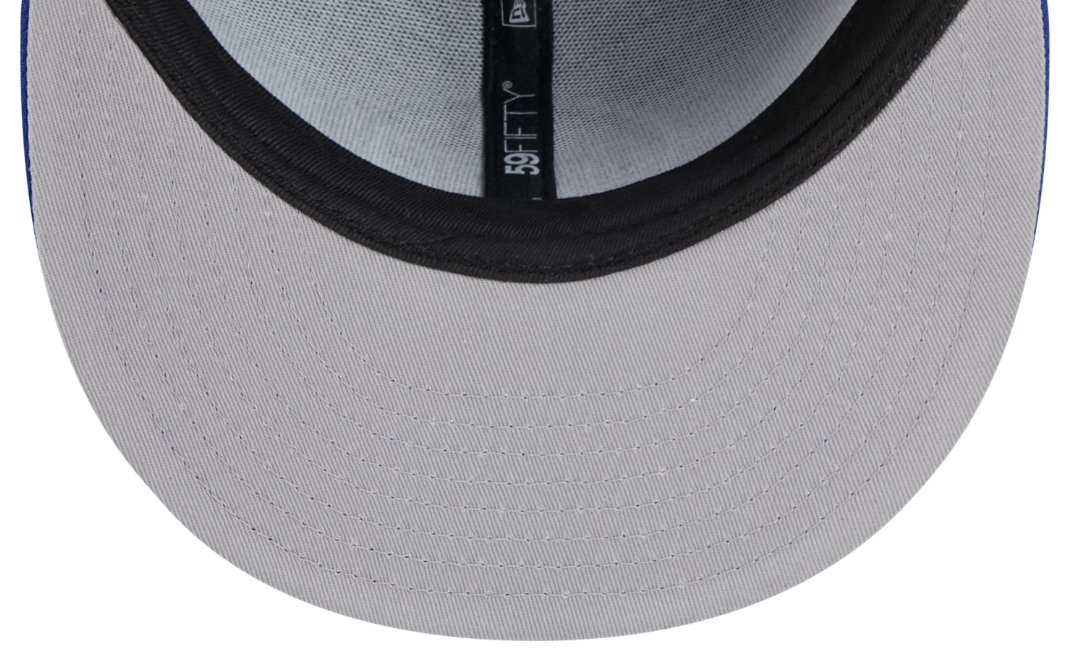 Men's Edmonton Oilers NHL Hockey New Era Core 59FIFTY Fitted Hat - Royal