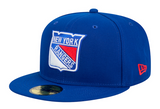 Men's New York Rangers NHL Hockey New Era Core 59FIFTY Fitted Hat - Royal