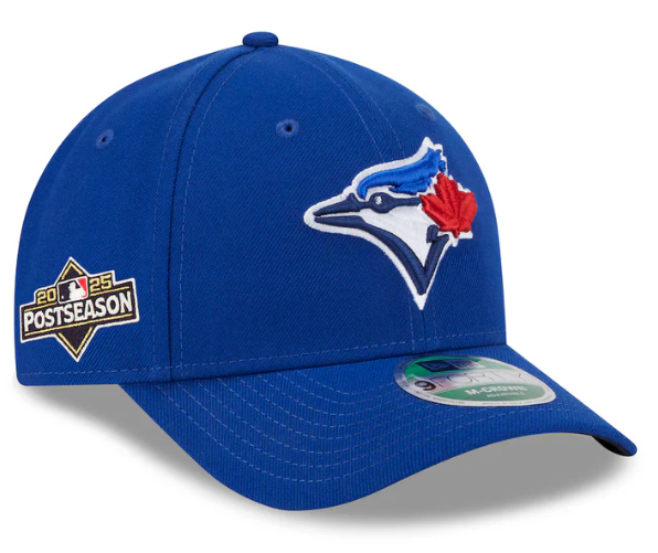 Men's Toronto Blue Jays New Era Royal 2025 MLB Postseason Side Patch 9FORTY Adjustable Hat
