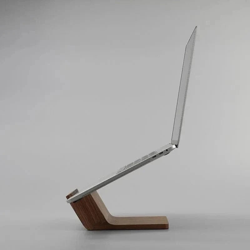 Wooden Laptop Stand – Ultra-Thin Monitor Riser with Heat Dissipation & Desktop Holder