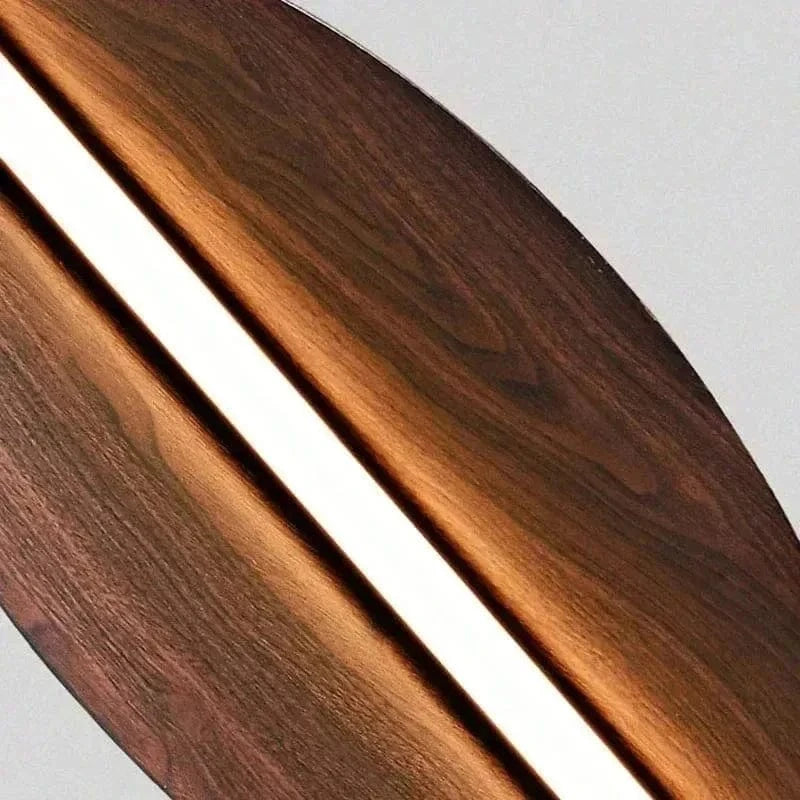 Postmodern Leaf Wall Light – LED Wood Grain Decorative Lamp for Home