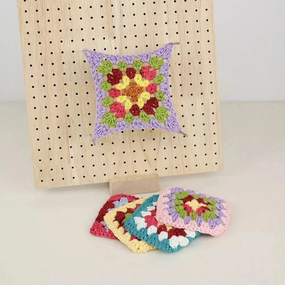Wooden Crochet Blocking Board – Knitting & Granny Square Project Tool