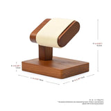 Solid Wood Watch Display Stand – T-Bar Jewelry Organizer for Men & Women
