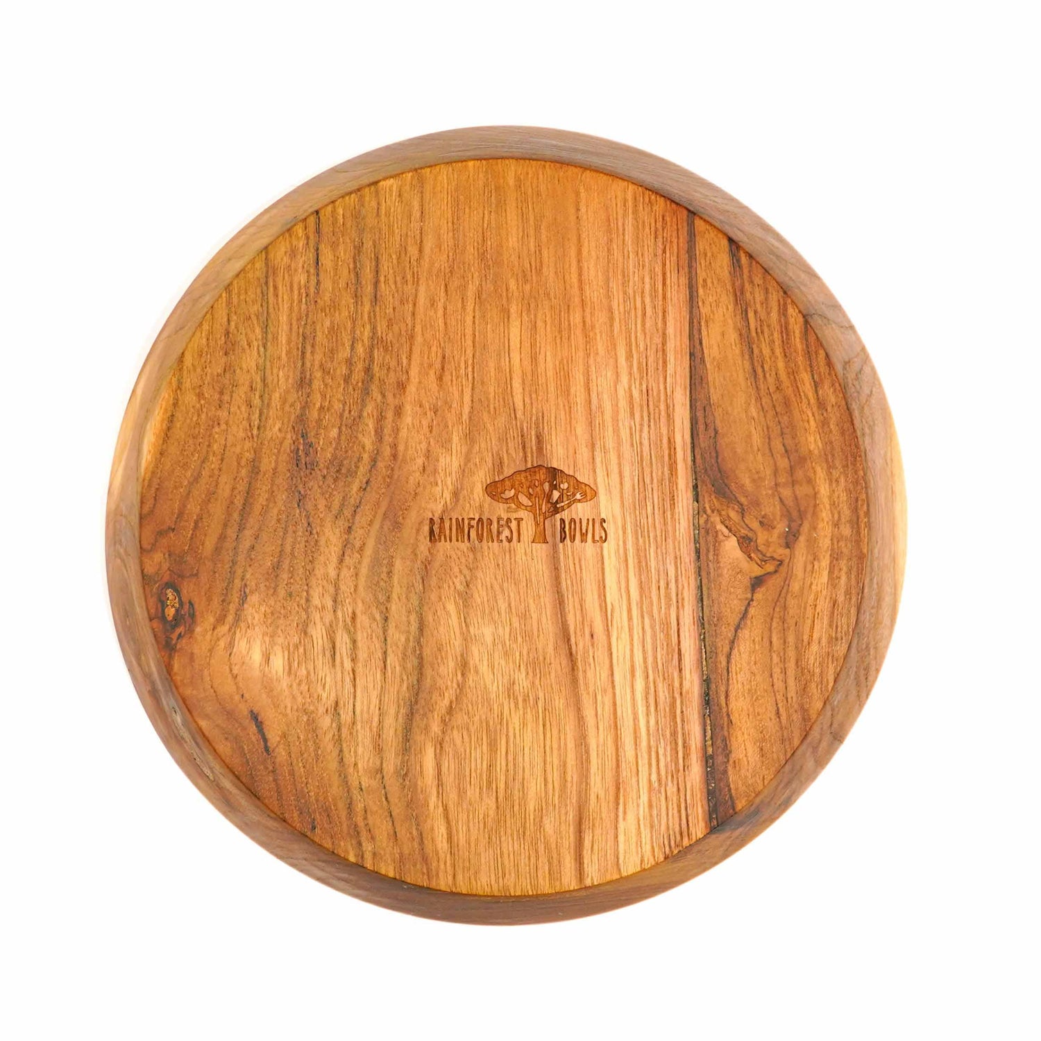 Slanted Side Teak Wood Bowl - Jumbo