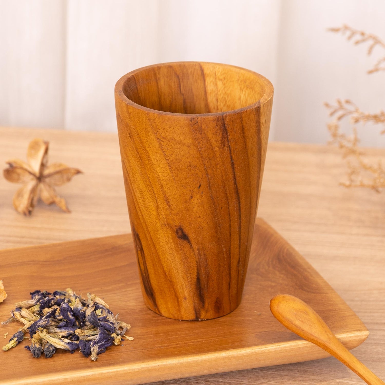Teak Wood Drinking Cup