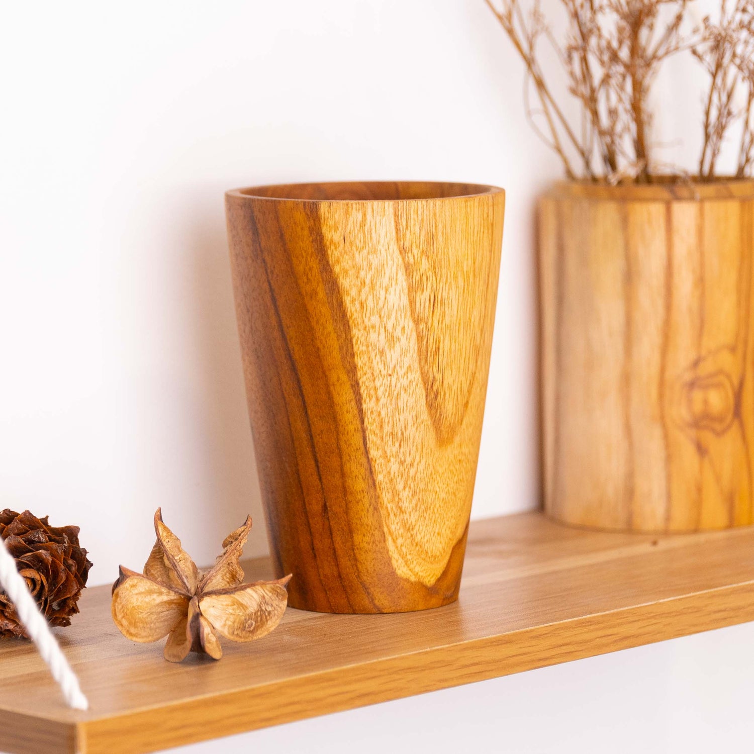 Teak Wood Drinking Cup