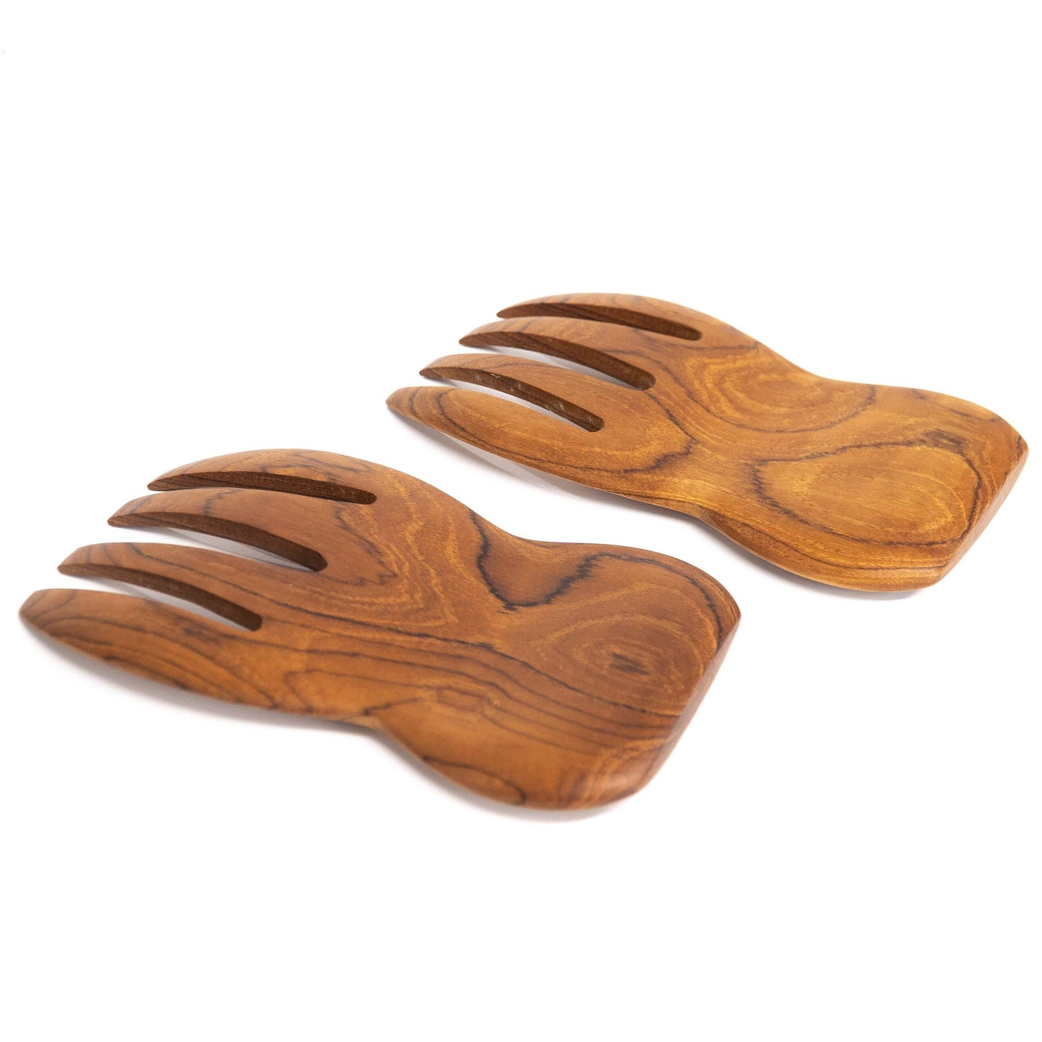 Teak Wood Salad Serving Hands - Pair