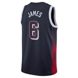 USA Basketball 2024 Lebron Navy Jersey
