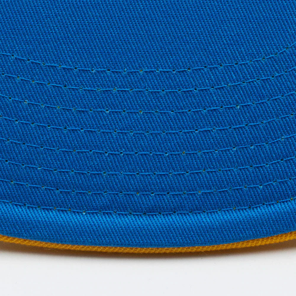 Men's Golden State Warriors 2 Tone Navy/Gold HWC Mitchell & Ness Snapback Hat