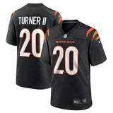 DJ Turner Cincinnati Bengals Nike Team Game Jersey -  Black