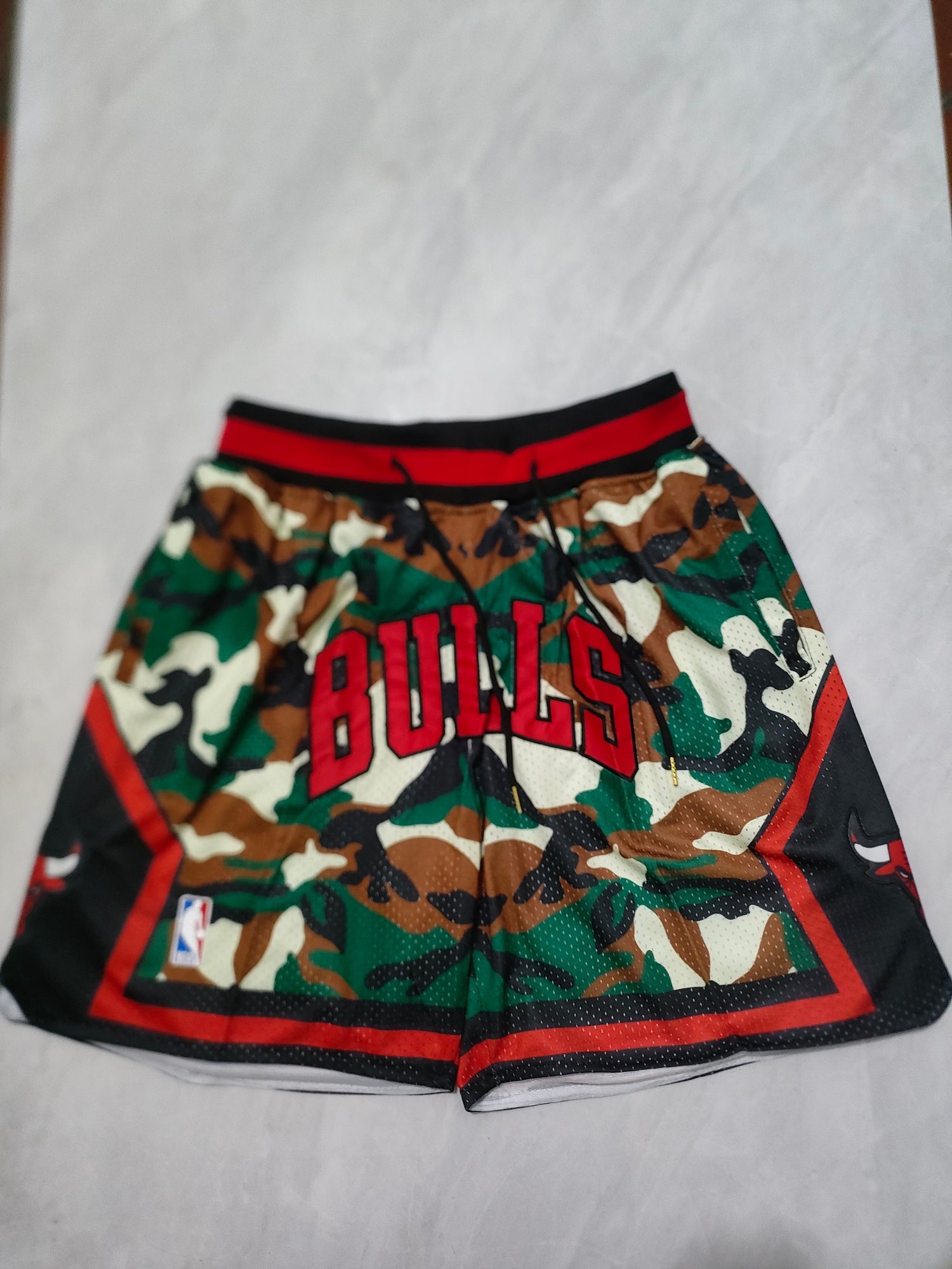 JUST DON Chicago Bulls Camouflage Pocket Shorts
