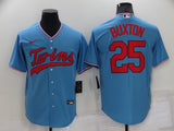 Men's Minnesota Twins Byron Buxton #25 Blue Player Jersey
