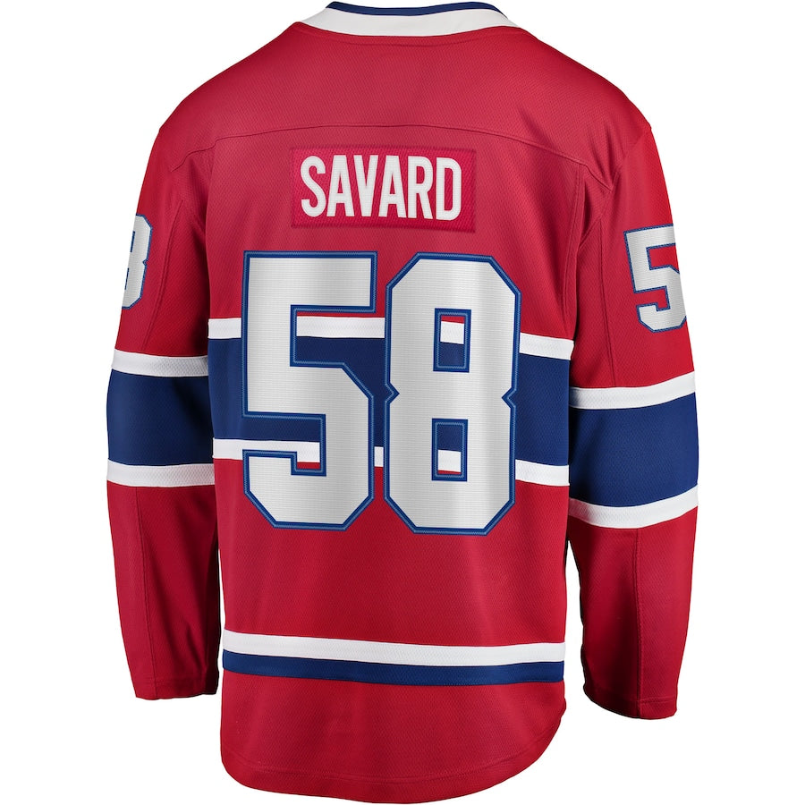 David Savard Montreal Canadiens   Home Breakaway  Jersey - Red
