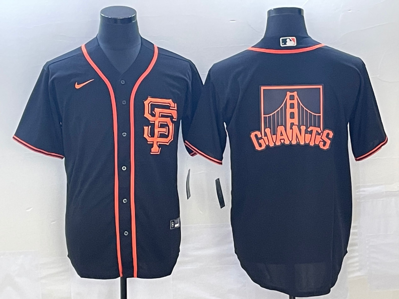 Men's San Francisco Giants Black Alternate Player Jersey