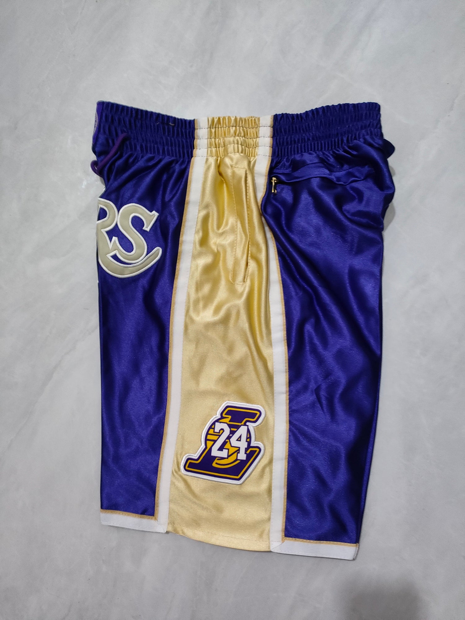 JUST DON Los Angeles Lakers Purple Hall of Fame Pocket Shorts